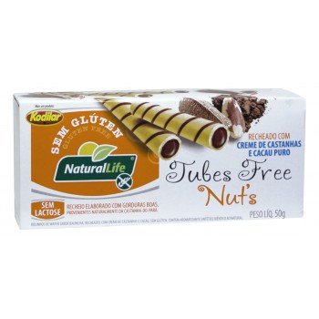 TUBES FREE NUTS NATURAL LIFE CASTANHA 50 GR