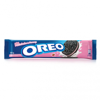 BISCOITO OREO RECHEADO MILK MORANGO 90G