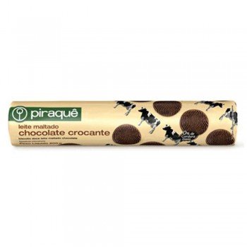 BISCOITO PIRAQUE LEITE MALTADO CHOCOLATE 132G