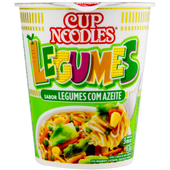 MACARRAO CUP NOODLES LEGUMES C/ AZEITE 67G