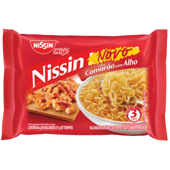 MACARRAO NISSIN MIOJO CAMARÃO C/ALHO 85G