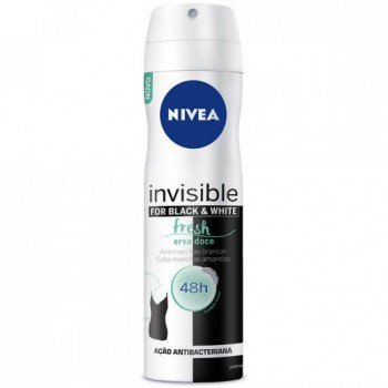 DESODORANTE NIVEA AERO BLACK WHITE FRESH 150ML