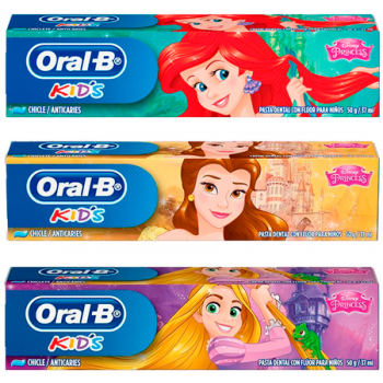 CREME DENTAL ORAL B KIDS PRINCESA 50 GR