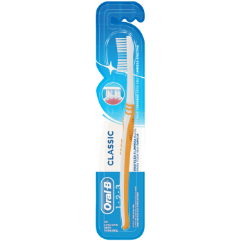 ESCOVA DENTAL ORAL B CLASSIC 123 MÉDIAS UN