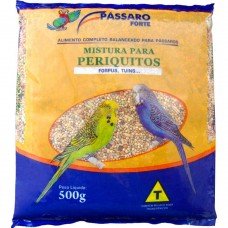 MISTURA PÁSSARO FORTE PERIQUITOS 500G