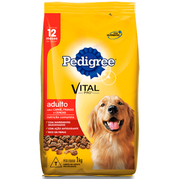 RAÇÃO PEDIGREE ADULTO CARNE FRANGO CEREAIS 900GR