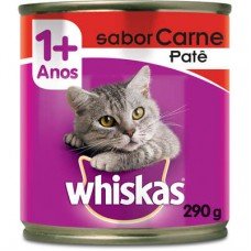 RAÇÃO WHISKAS LATA PATÊ CARNE 290G