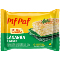 LASANHA PIF PAF 4 QUEIJOS 600GR