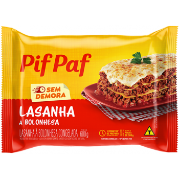 LASANHA PIF PAF BOLONHESA 600G