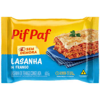 LASANHA PIF PAF MOLHO FRANGO 600GR