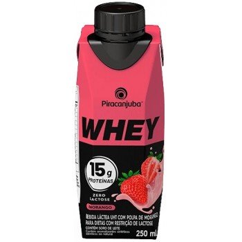 BEB LACTEA WHEY PIRACANJUBA 15G PROT MORANGO 250ML