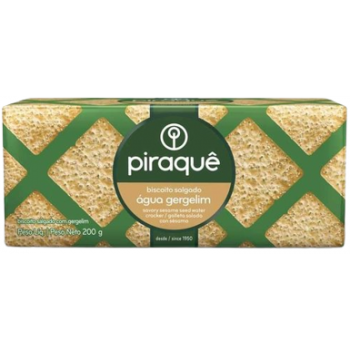 BISCOITO PIRAQUE ÁGUA GERGELIM 215G