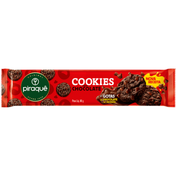 BISCOITO PIRAQUE COOKIES CHOCOLATE 80 GR