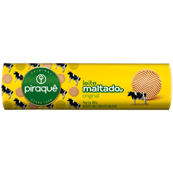 BISCOITO PIRAQUE LEITE MALTADO 132G