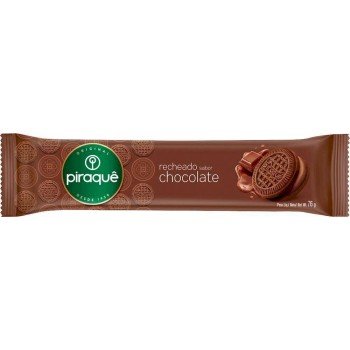 BISCOITO PIRAQUE RECHEADO CHOCOLATE 76G