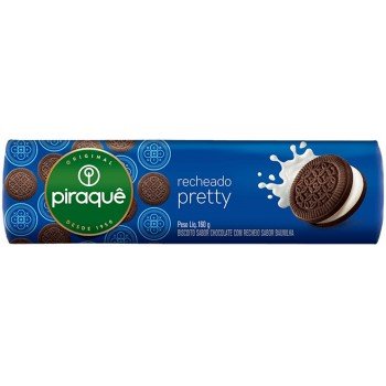 BISCOITO PIRAQUE RECHEADO PRETTY 76G