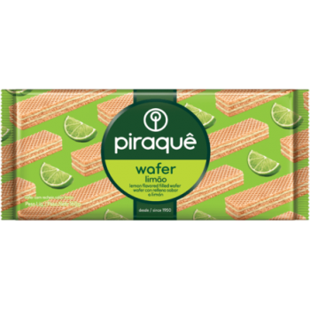 BISCOITO PIRAQUE WAFER LIMÃO 100 GR