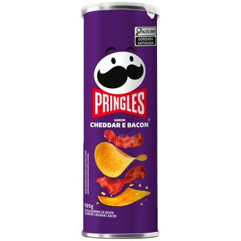 BATATA PRINGLES CHEDDAR E BACON 105G