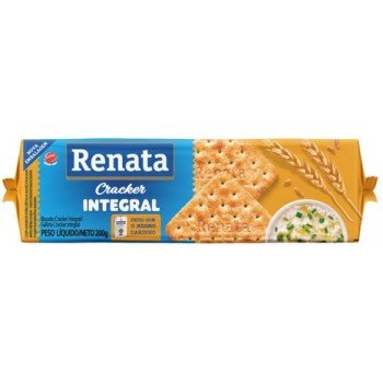 BISCOITO RENATA CREAM CRACKER INTEGRAL 200 GR