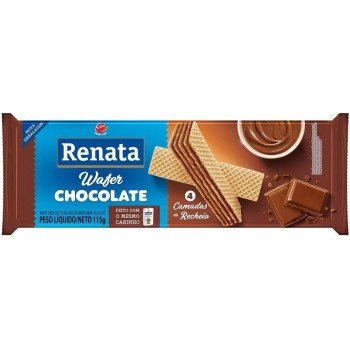 BISCOITO RENATA WAFER CHOCOLATE 115 GR