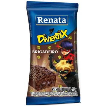 BOLINHO RENATA DIVERTIX CHOCOLATE/BRIGADEIRO 40G