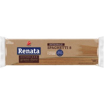 MACARRAO RENATA G.DURO SPAGHETTI 8 INTEGRAL  500GR