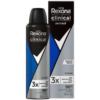 DESODORANTE REXONA AERO CLINICAL MEN CLEAN 150ML