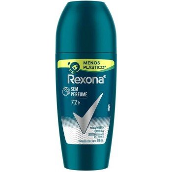 DESODORANTE REXONA MEN ROLLON SEM PERFUME 50ML