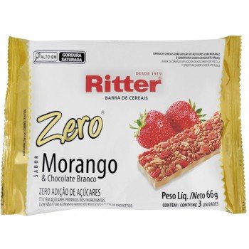 CEREAL BARRA RITTER ZERO MORANGO CHOC BRAN C/3 66G