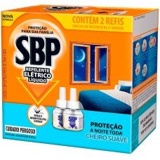 INSETICIDA SBP ELETRICO C/2 REFIL 45NOITES SUAVE