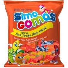 BALA SIMONETTO GOMA FRUTAS SORTIDAS 500 GR