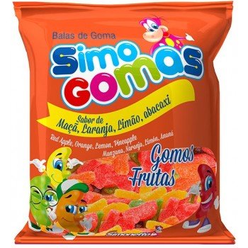 BALA SIMONETTO GOMA FRUTAS SORTIDAS 500 GR