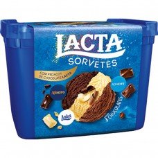 SORVETE LACTA 3 CHOCOLATES 1.5L