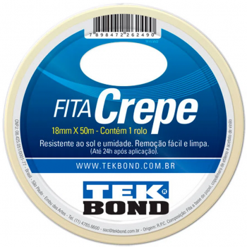 FITA CREPE TEK BOND 18 MM X 50 M UN