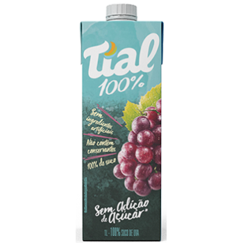 SUCO TIAL UVA NATURAL ZERO AÇUCAR 1L