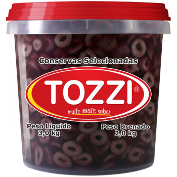 AZEITONA PRETA FATIADA TOZZI BALDE 2 KG