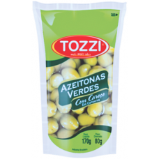 AZEITONA VERDE TOZZI COM CAROCO SACHE 80 GR