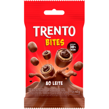 WAFER RECHEADO TRENTO BITES AO LEITE 40GR