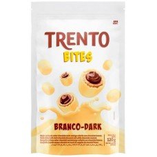 WAFER RECHEADO TRENTO BITES BRANCO DARK 120GR