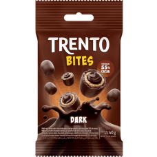 WAFER RECHEADO TRENTO BITES BRANCO DARK 40GR