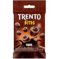 WAFER RECHEADO TRENTO BITES DARK 40GR