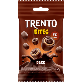 WAFER RECHEADO TRENTO BITES DARK 40GR