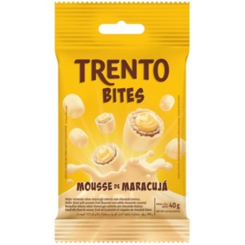 WAFER RECHEADO TRENTO BITES MOUSSE MARACUJA 40GR