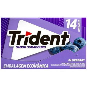 CHICLETE TRIDENT 14S BLUEBERRRY 25,2G