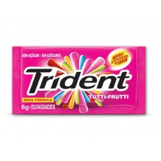 CHICLETE TRIDENT TUTTI FRUTTI 8G