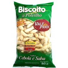 BISCOITO VALE DO PRATA POLVILHO CEBOLA SALSA 80GR