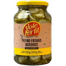 PEPINO EM CONSERVA FATIADO AGRIDOE VALE FÉRTIL 300