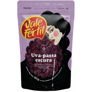 UVA PASSAS VALE FERTIL ESCURA SEM SEMENTE 80G