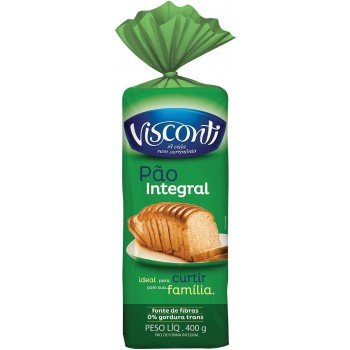 PÃO DE FORMA INTEGRAL VISCONTI 400G