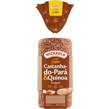 PÃO DE CASTANHA E QUINOA  WICKBOLD 400G